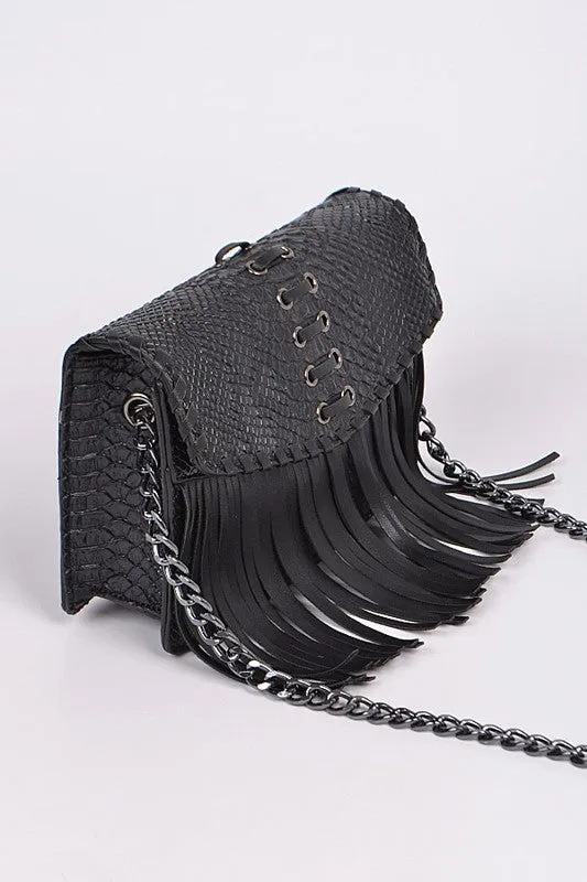 MIRAGE FRINGE HANDBAG