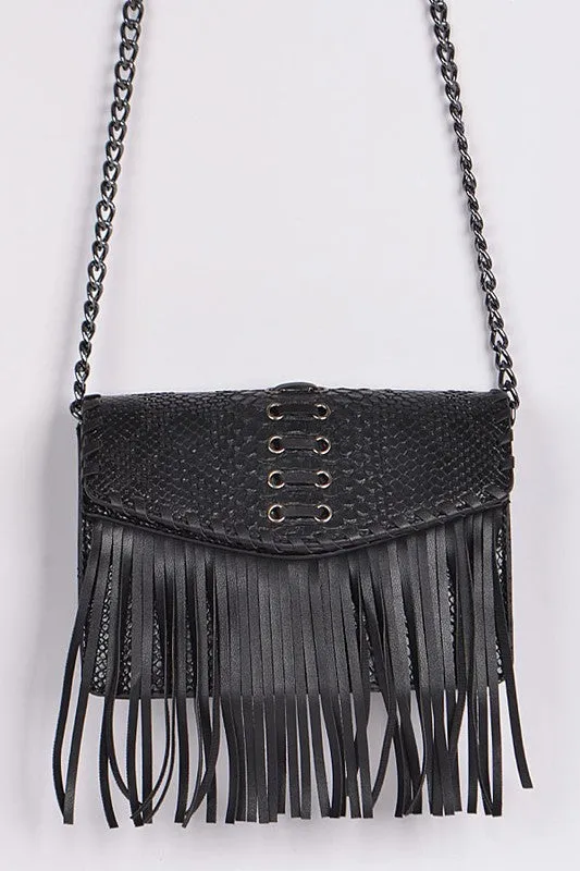 MIRAGE FRINGE HANDBAG