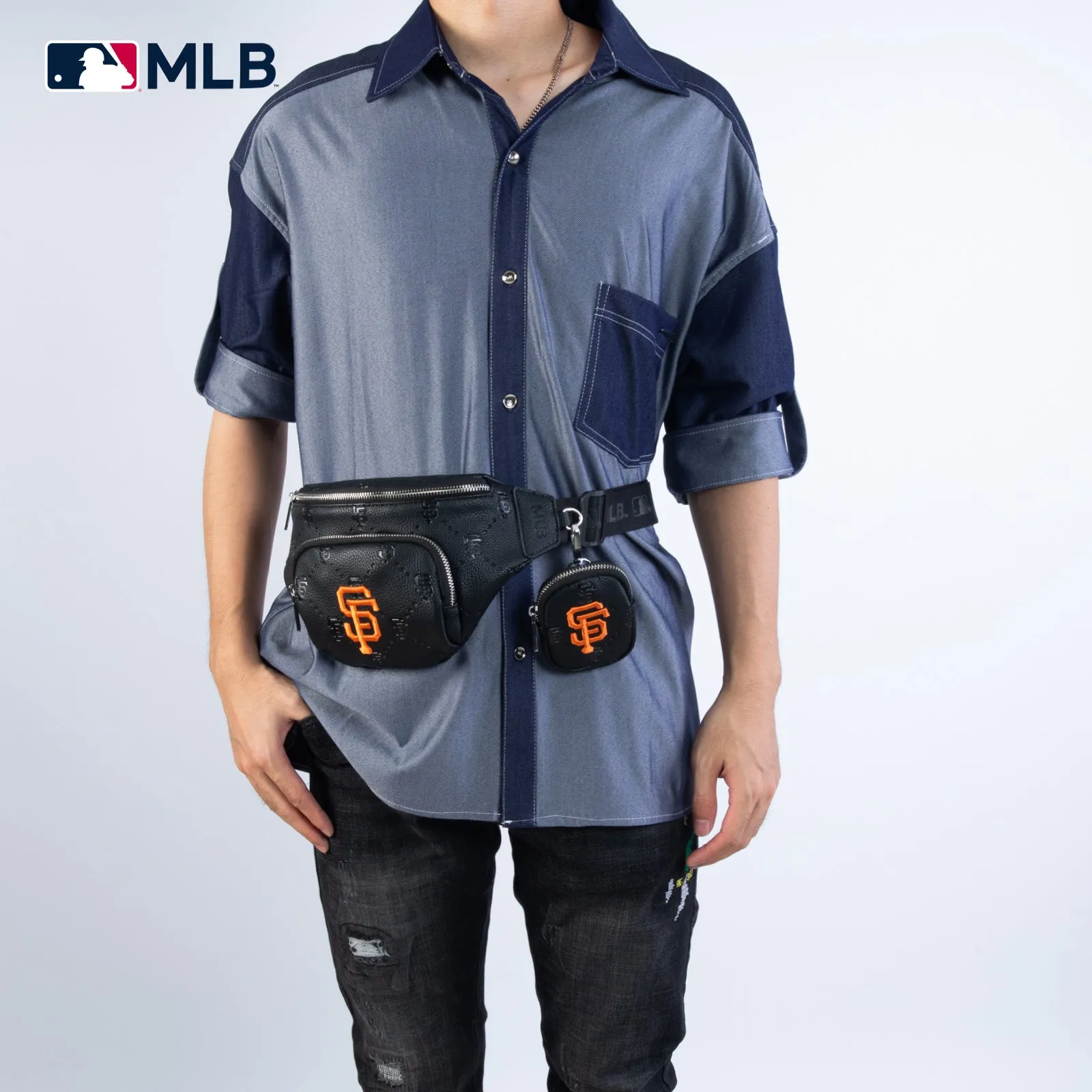 MLB-SF20-320 MLB San Francisco Giants Team Fanny Pack Belt Sling Bag