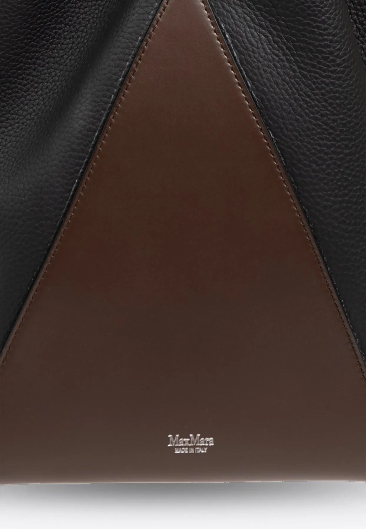 MM Logo Leather Bucket Bag