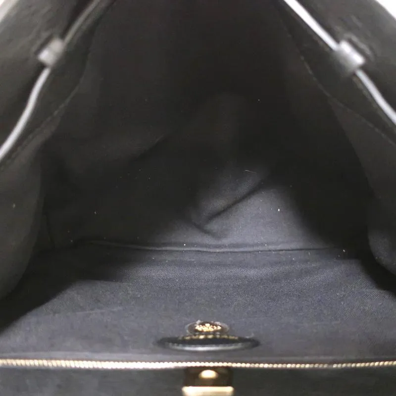 Mulberry Kensington Bucket Bag Black Grained Leather Medium Crossbody Satchel