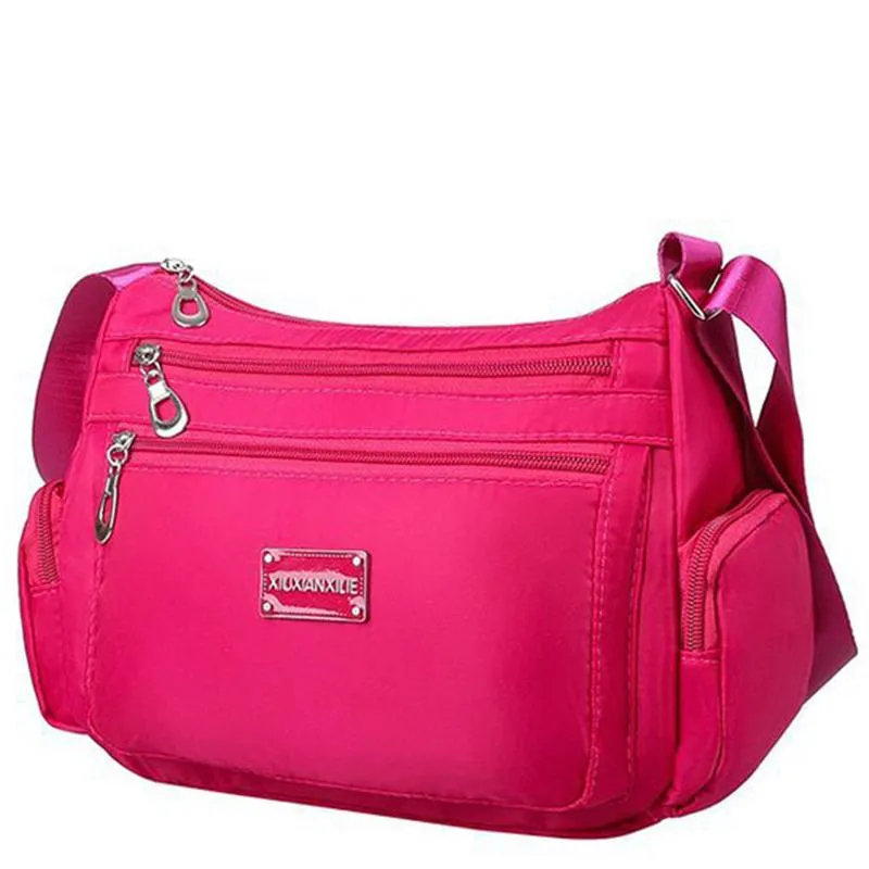 Multiple Compartment Zip Fastening Adjustable Shoulder Strap Waterproof Crossbody Bag