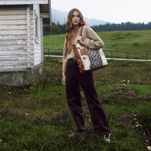 Myra Elisa Leather and Hairon Bag