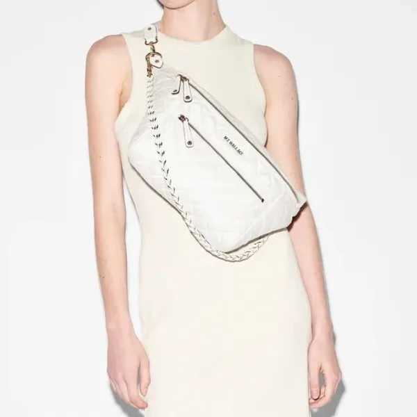 MZ Wallace Crosby Sling in Pearl Metallic