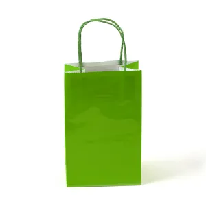 Narrow Medium Lime Green Gift Bag (Color Savvy)