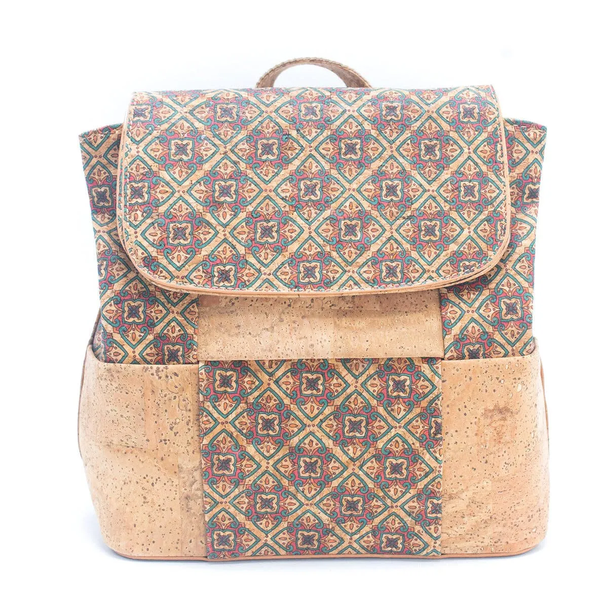 Natural Cork and summer Pattern Women's Backpack BAGF-024
