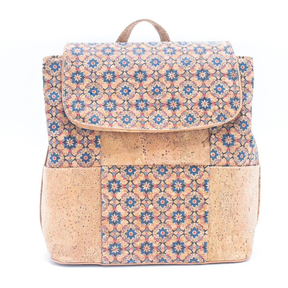 Natural Cork and summer Pattern Women's Backpack BAGF-024