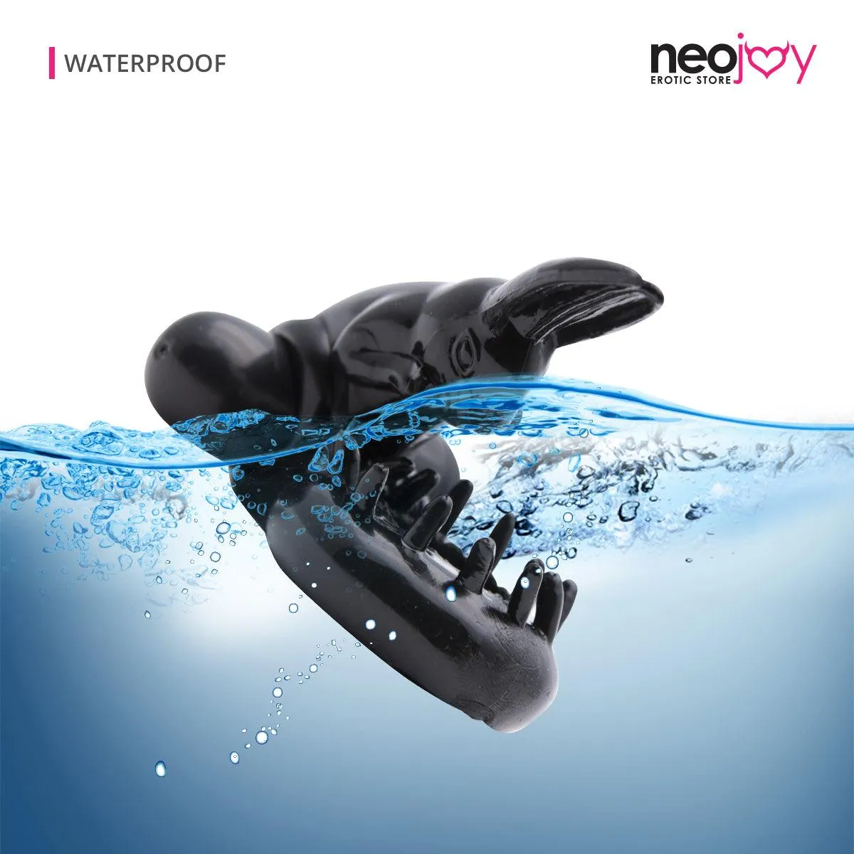 Neojoy Dark Cock Ring - Jelly Penis Ring for Enhanced Erection - Clitoral Bullet