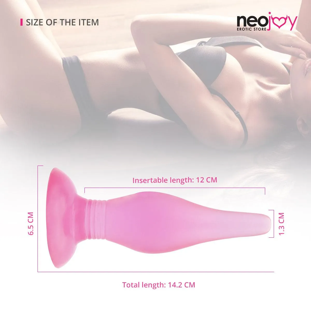 Neojoy - Jelly Tapered Prober - 14.2cm - 5.6 inch