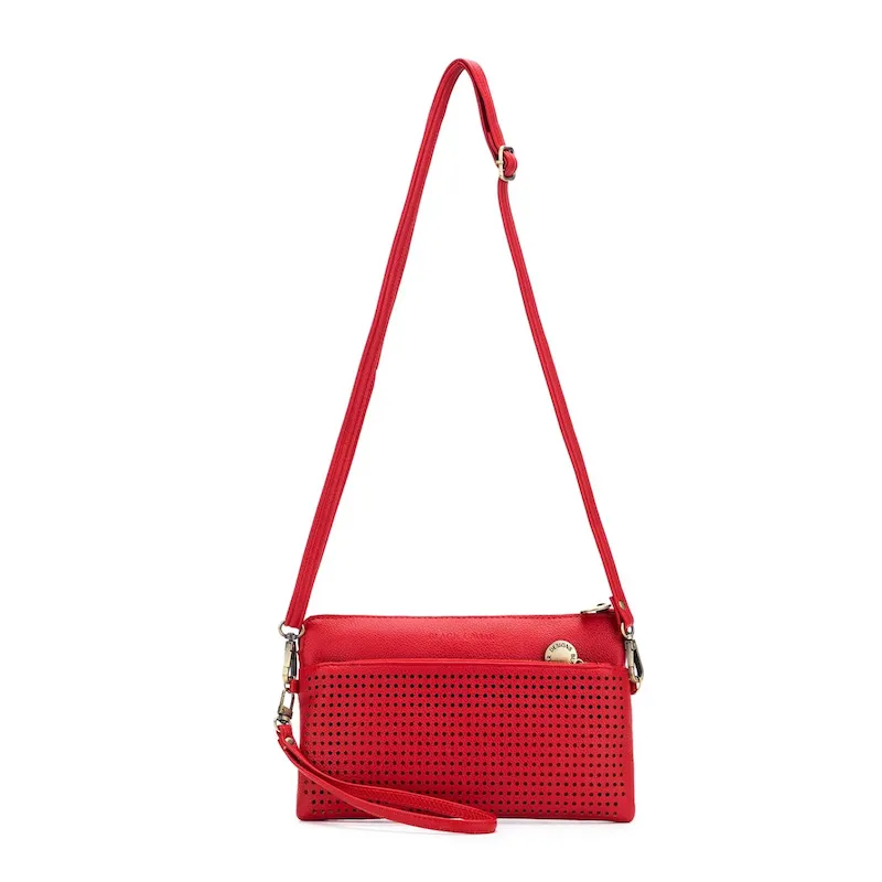 Nina Crossbody Clutch - Red