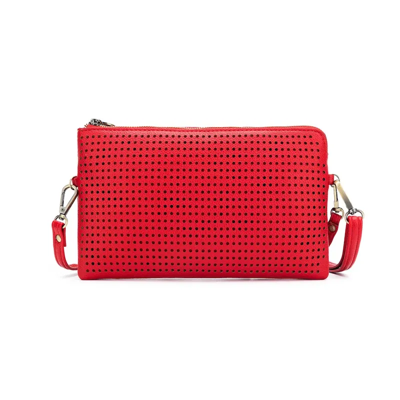 Nina Crossbody Clutch - Red