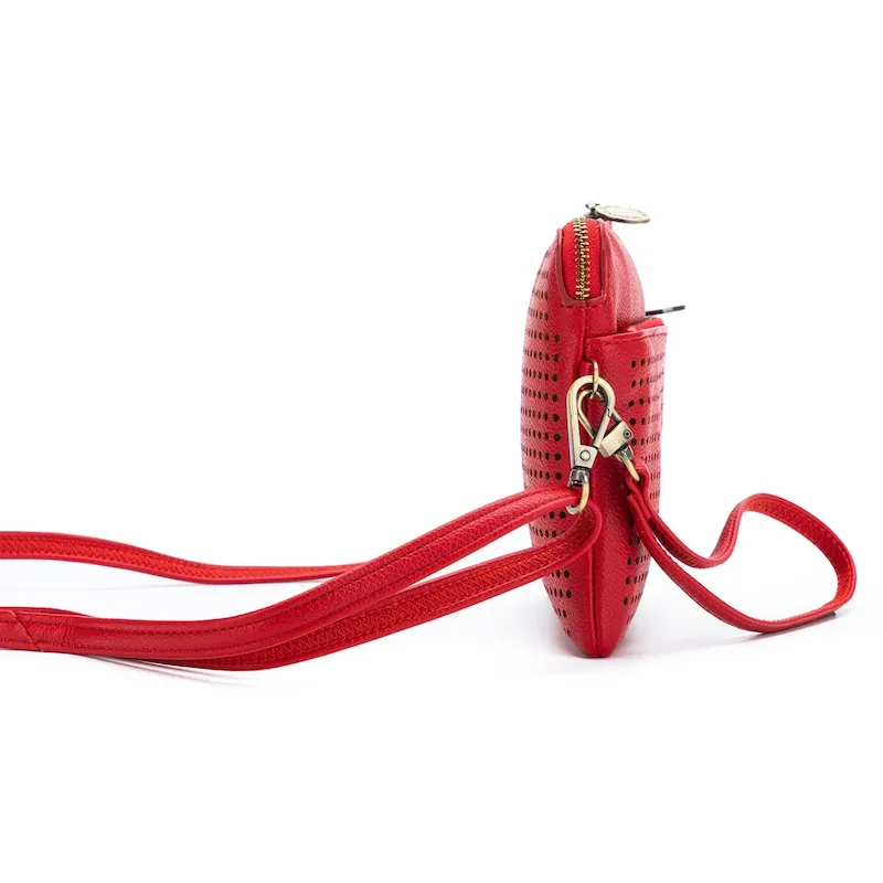 Nina Crossbody Clutch - Red