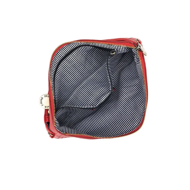 Nina Crossbody Clutch - Red