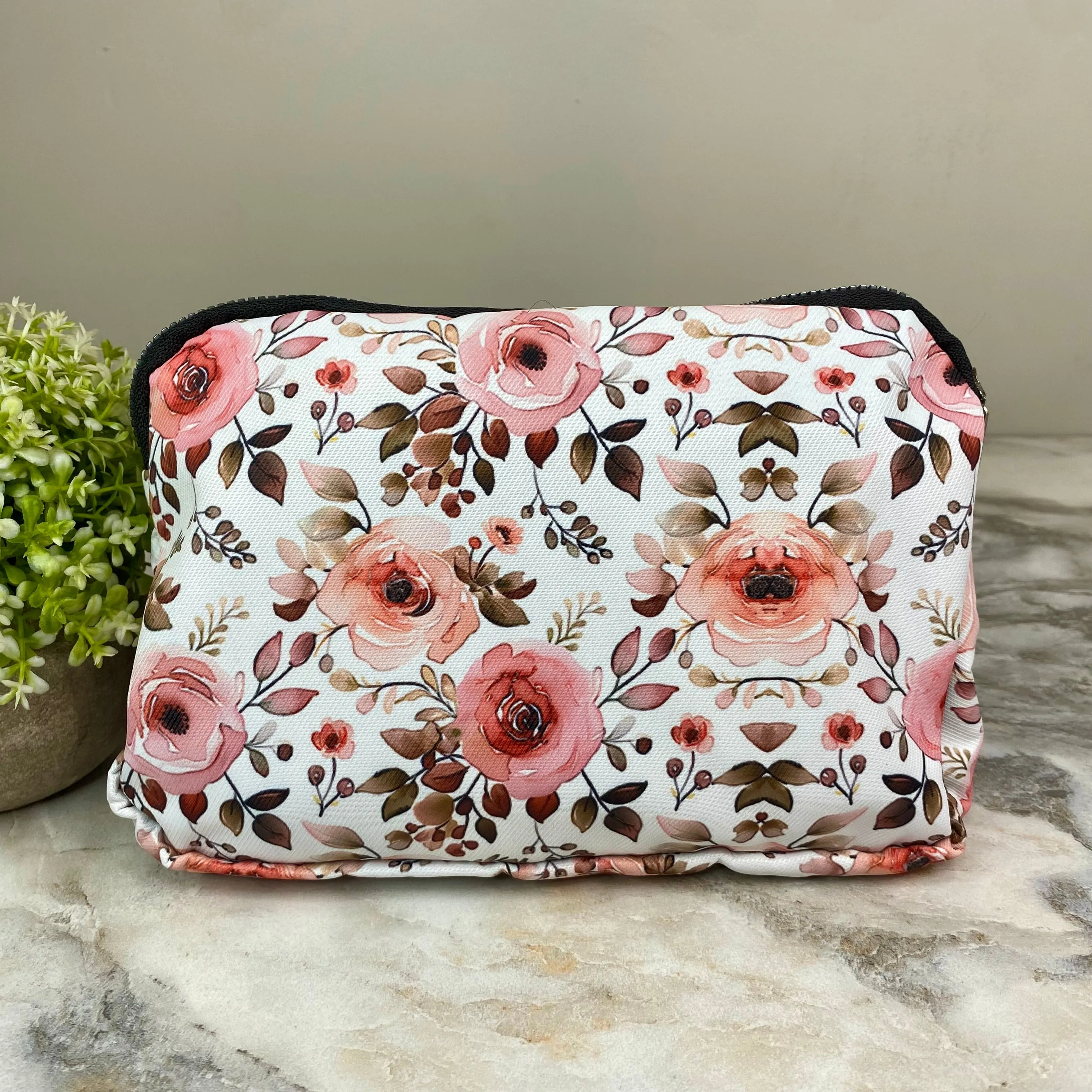 Nylon Belt Bag - Crossbody   Fanny - Floral Rose
