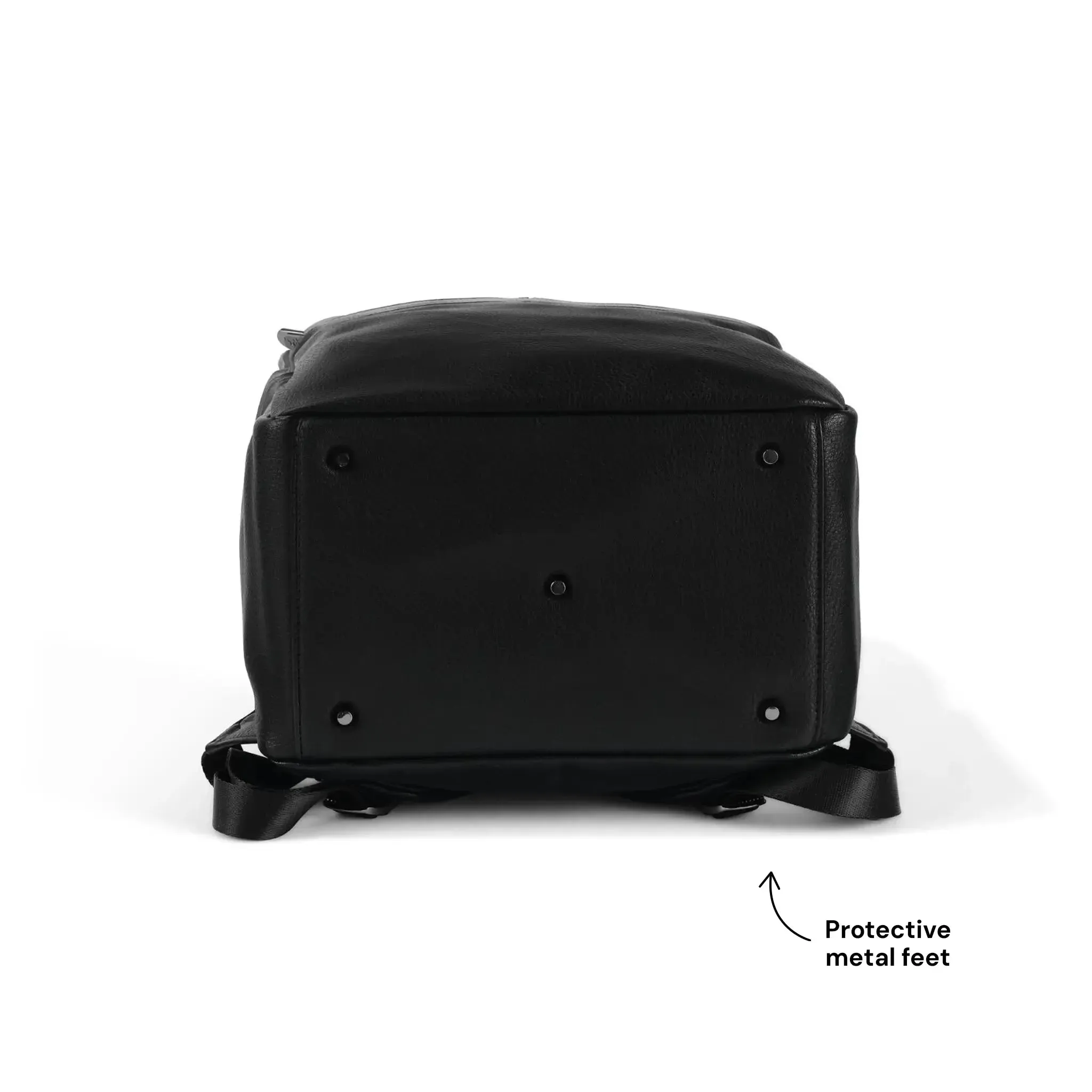 OiOi - Multitasker Nappy Backpack - Black Vegan Leather