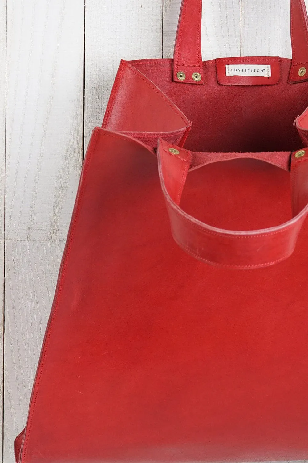 Oksana Leather Market Tote