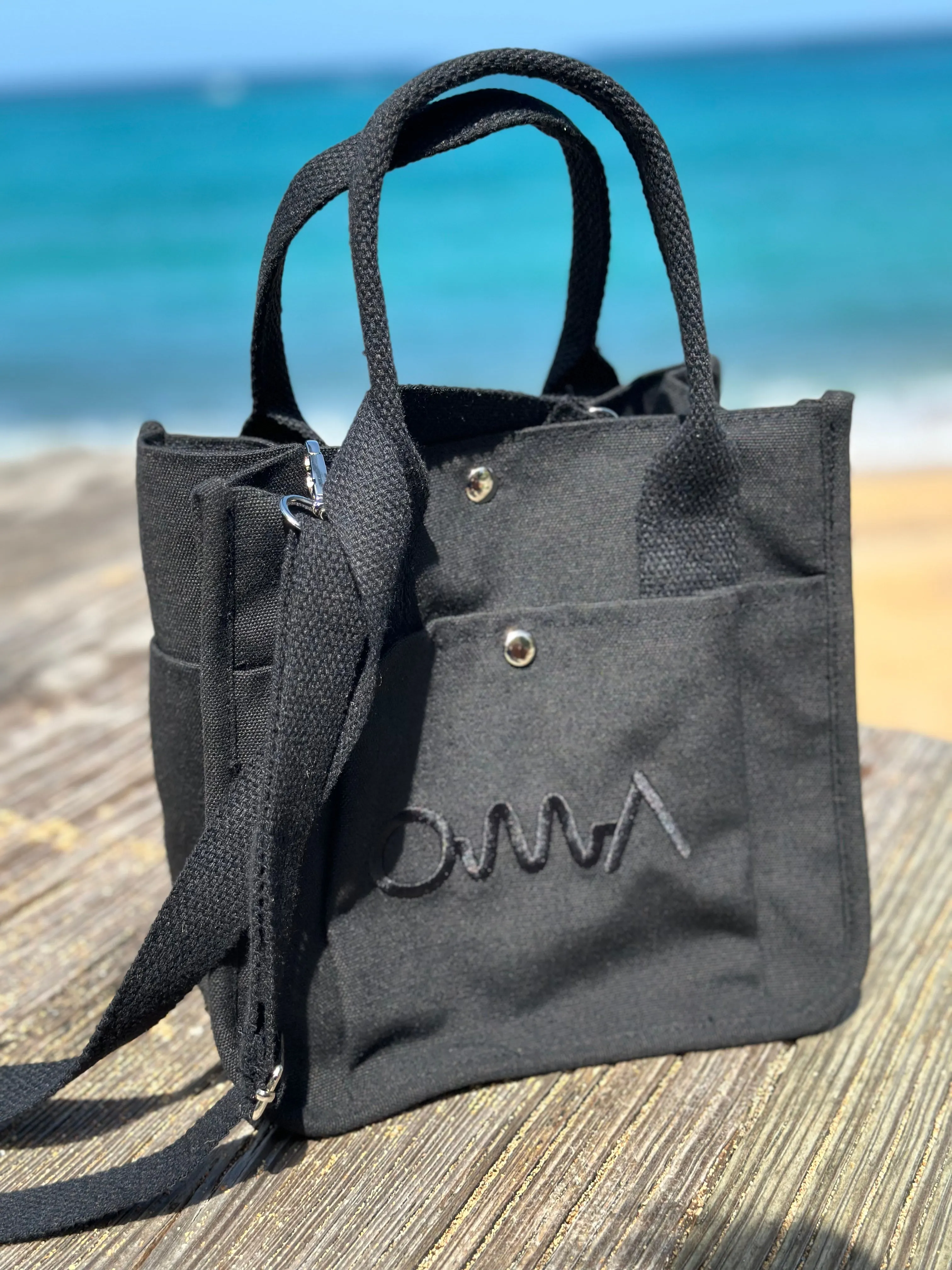 OMA Mini Canvas Tote Bag BLACK