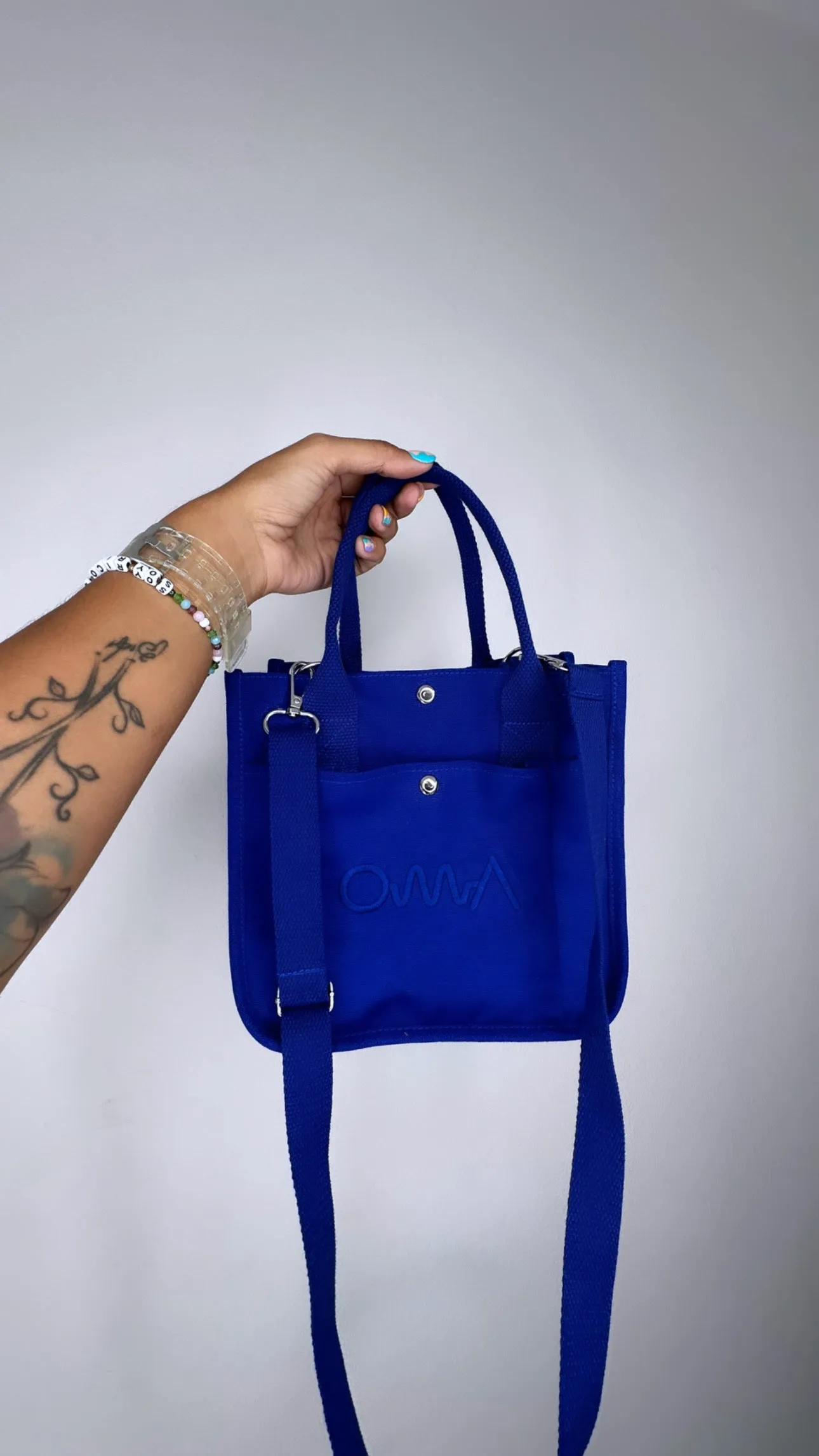 OMA Mini Canvas Tote Bag BLUE