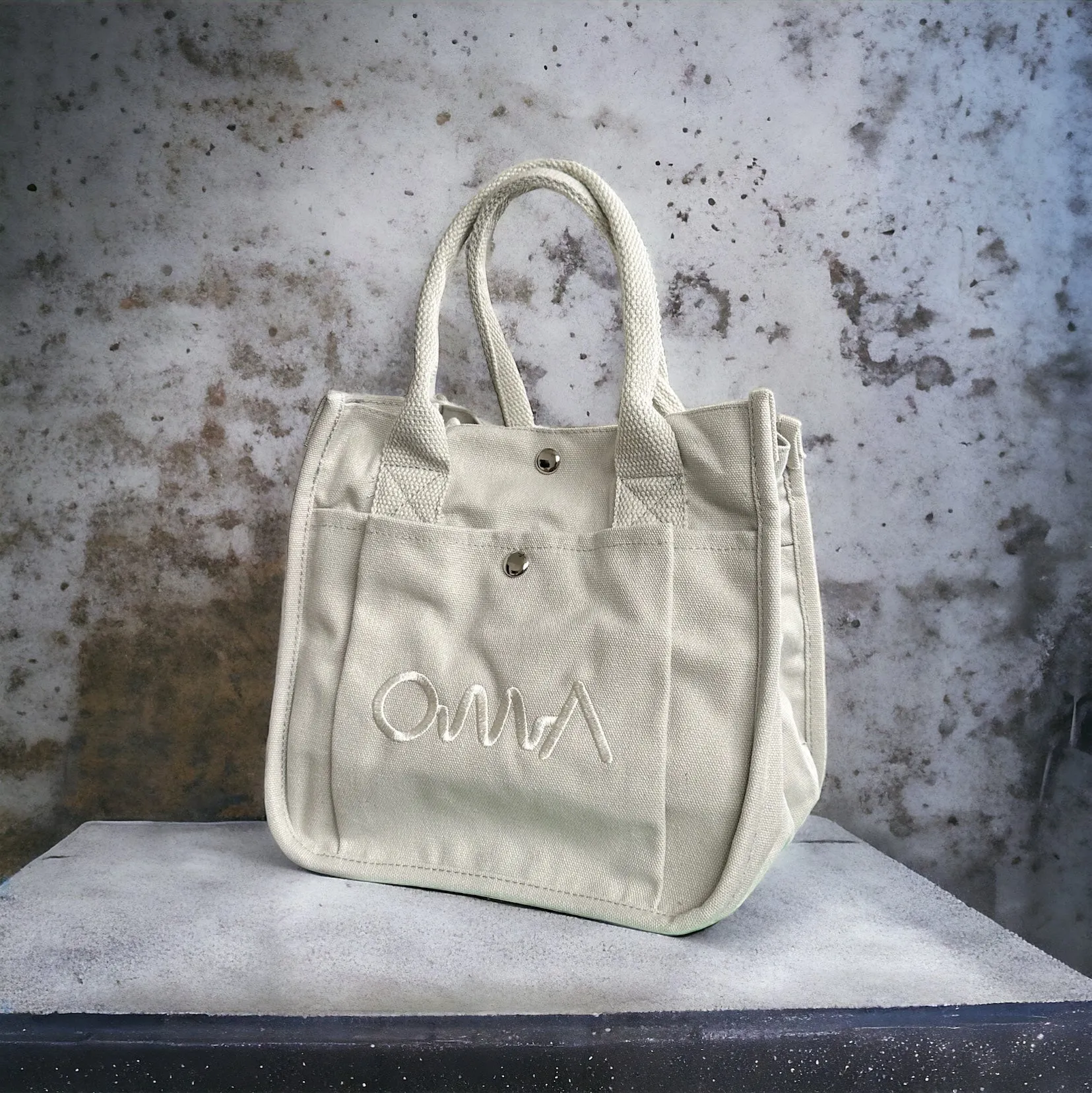 OMA Mini Canvas Tote Bag GRAY