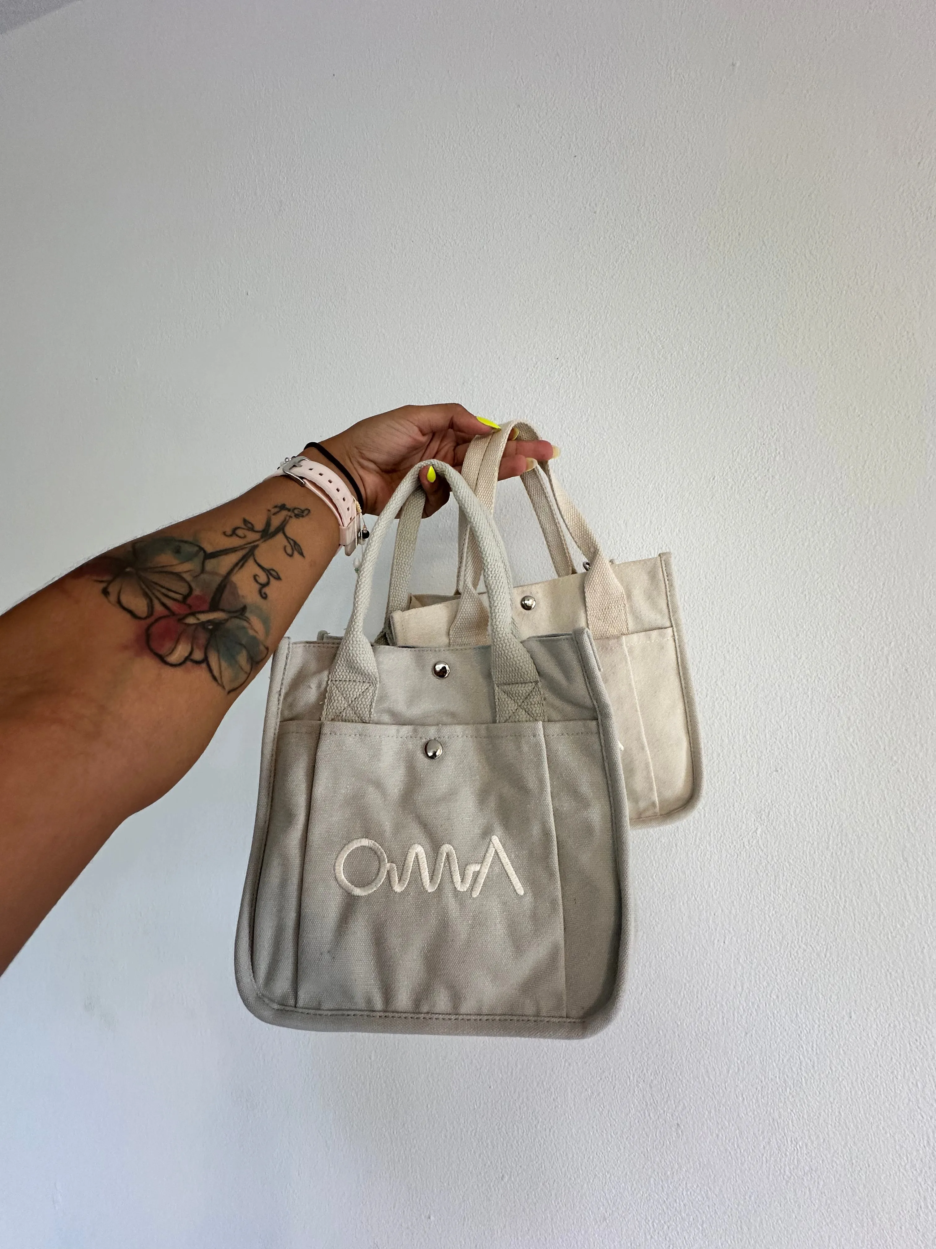 OMA Mini Canvas Tote Bag GRAY