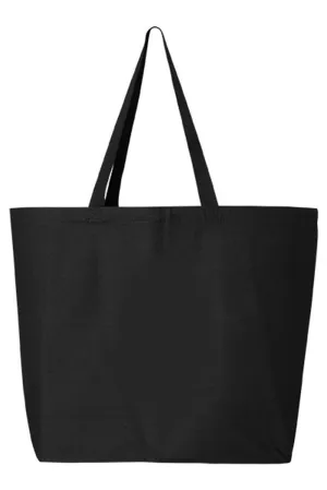 Orange Chinoiserie Bow Canvas Jumbo Tote