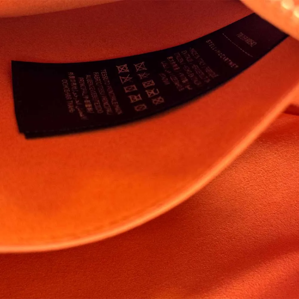 Orange Perforated Hobo Bag