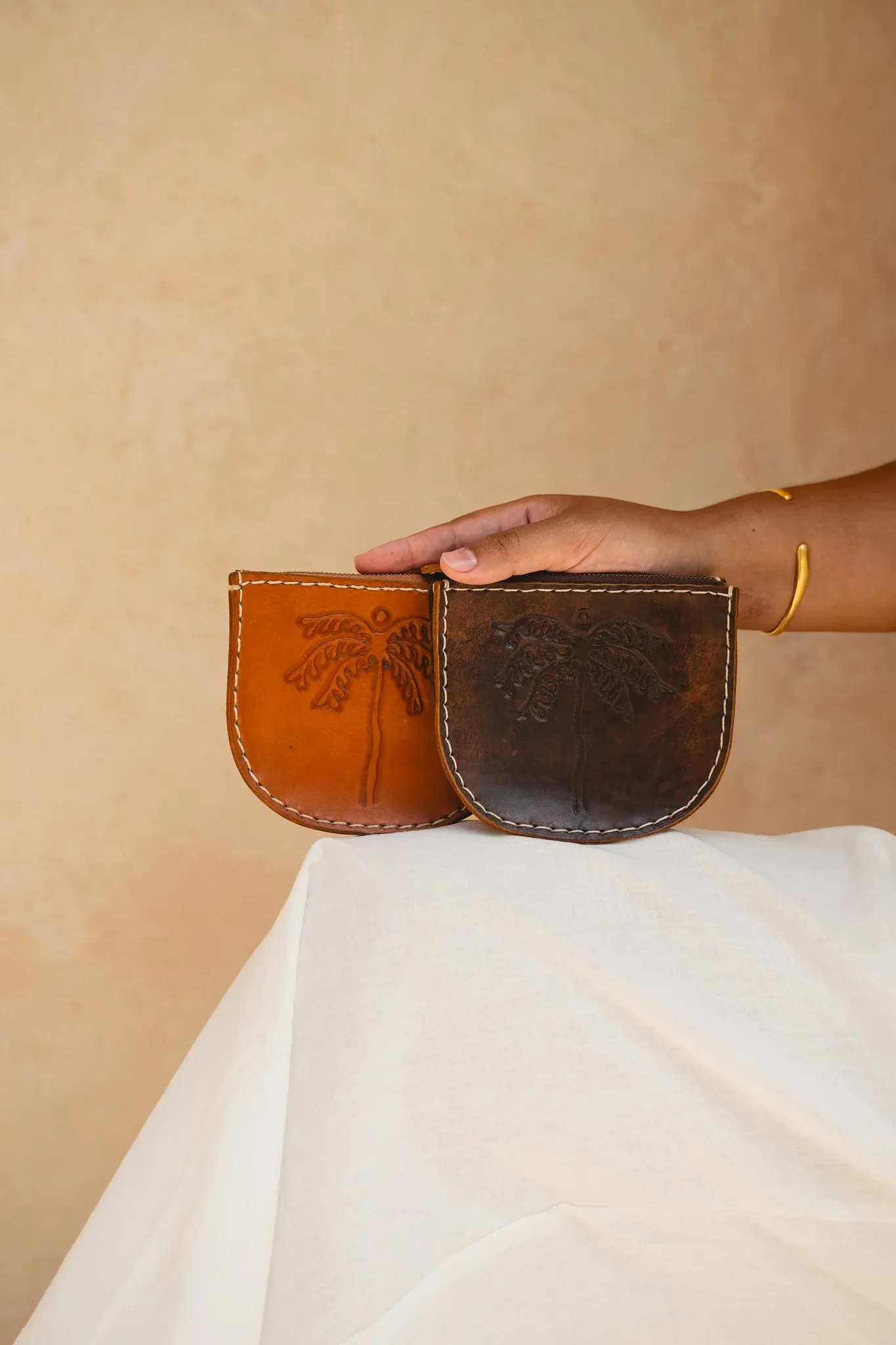 Palms Pouch Vintage Brown