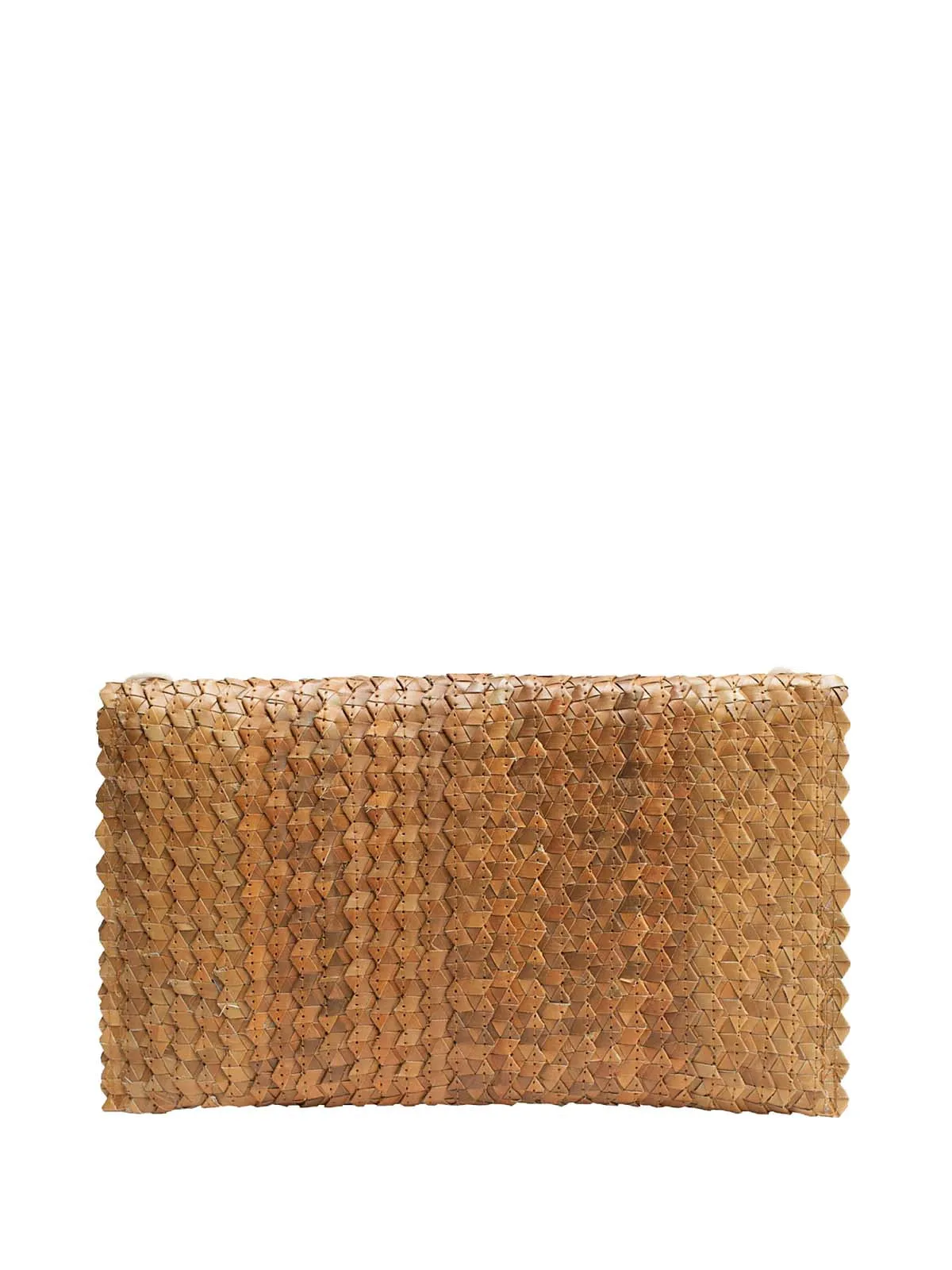 Pandegelang Raffia Seashell Clutch