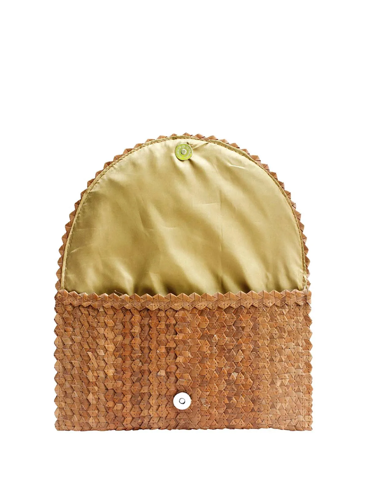 Pandegelang Raffia Seashell Clutch