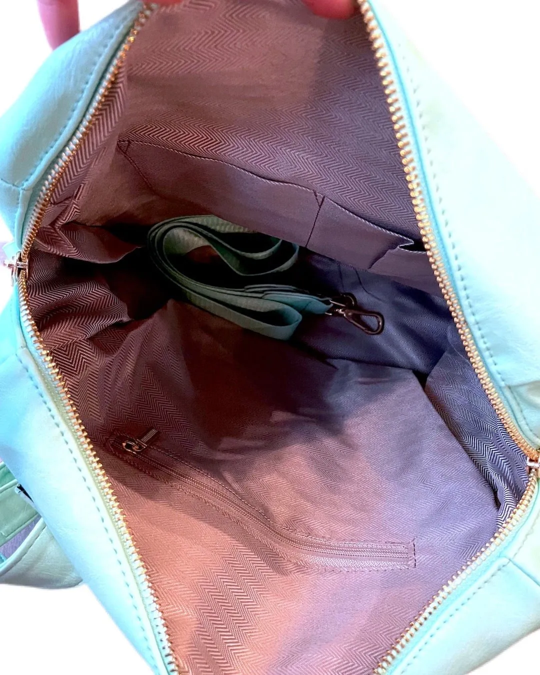 Pastel Multi Zip Backpack