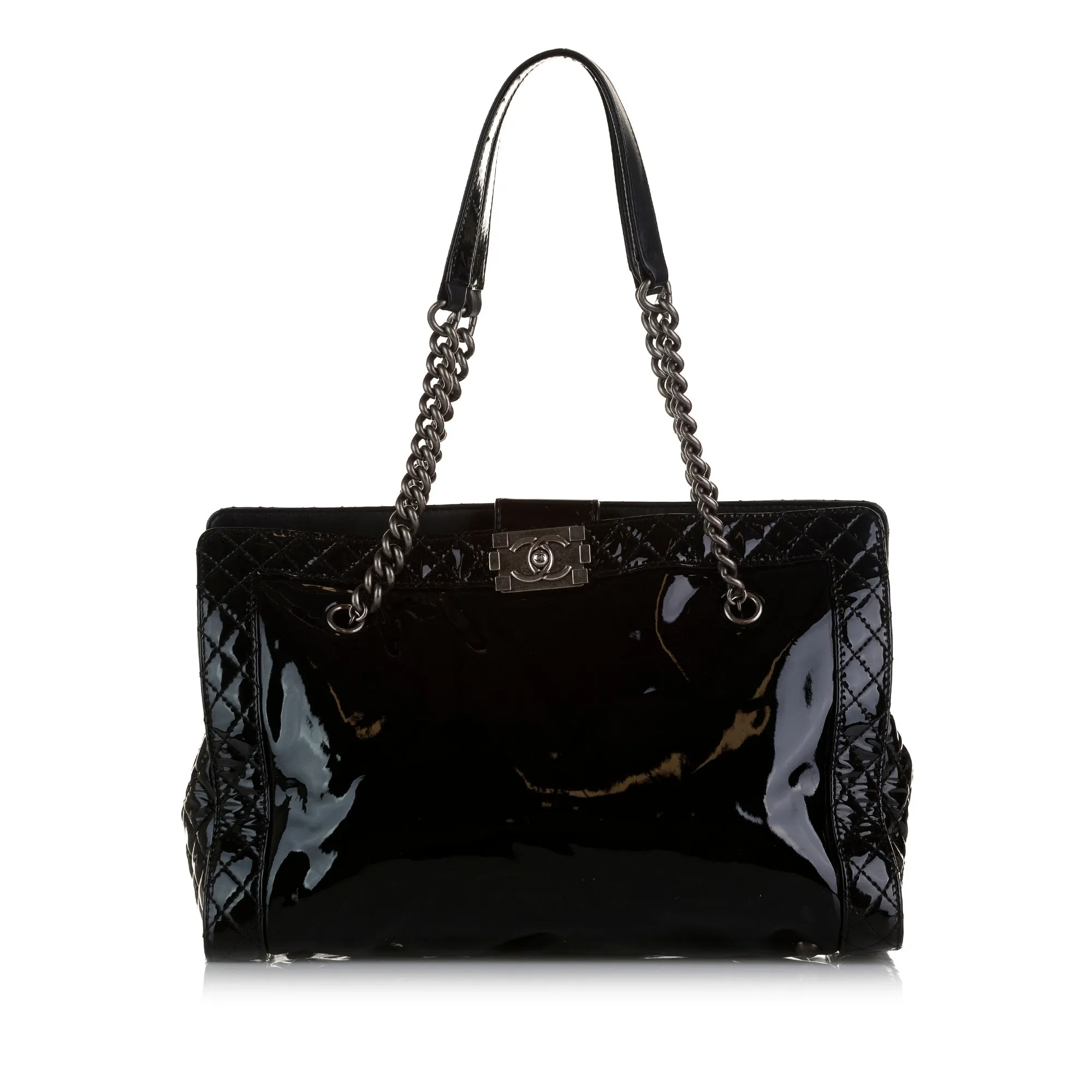 Patent Boy Reverso Shopping Tote