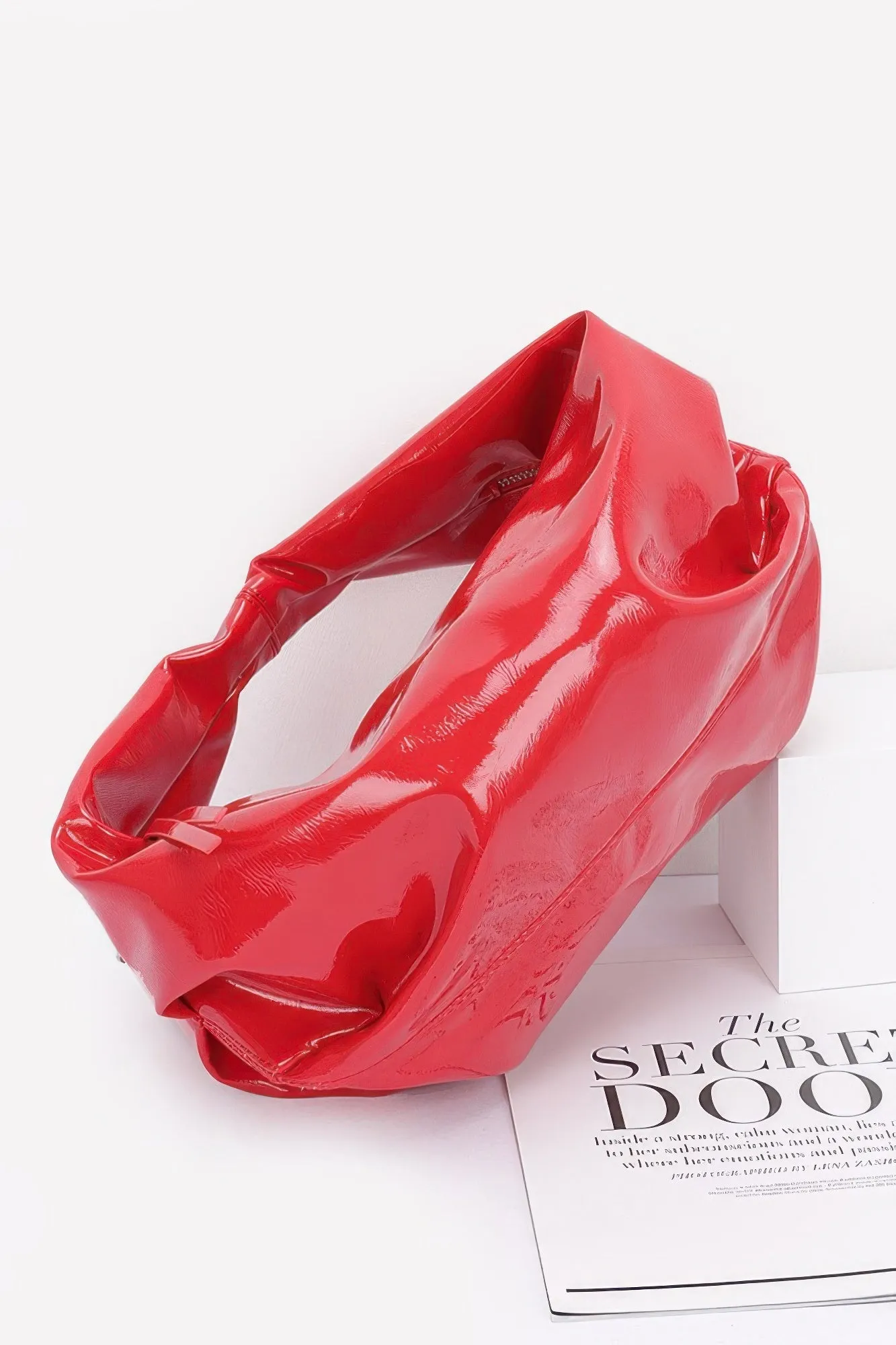 Patent Leather Hobo Bag
