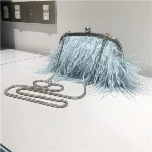 Pearl Chain Crossbody Clutch