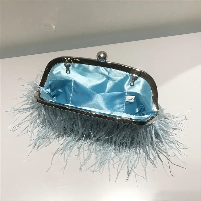 Pearl Chain Crossbody Clutch
