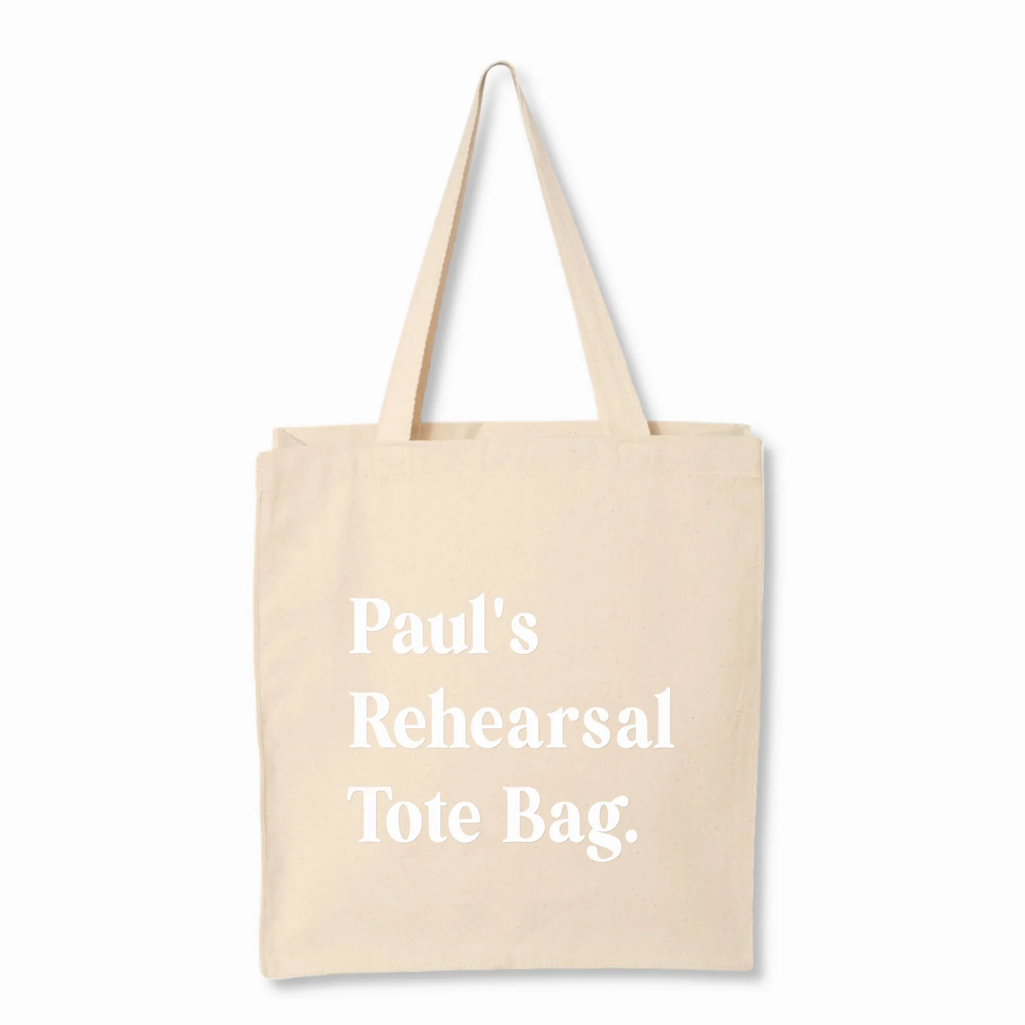 Personalized Rehearsal Tote Bag