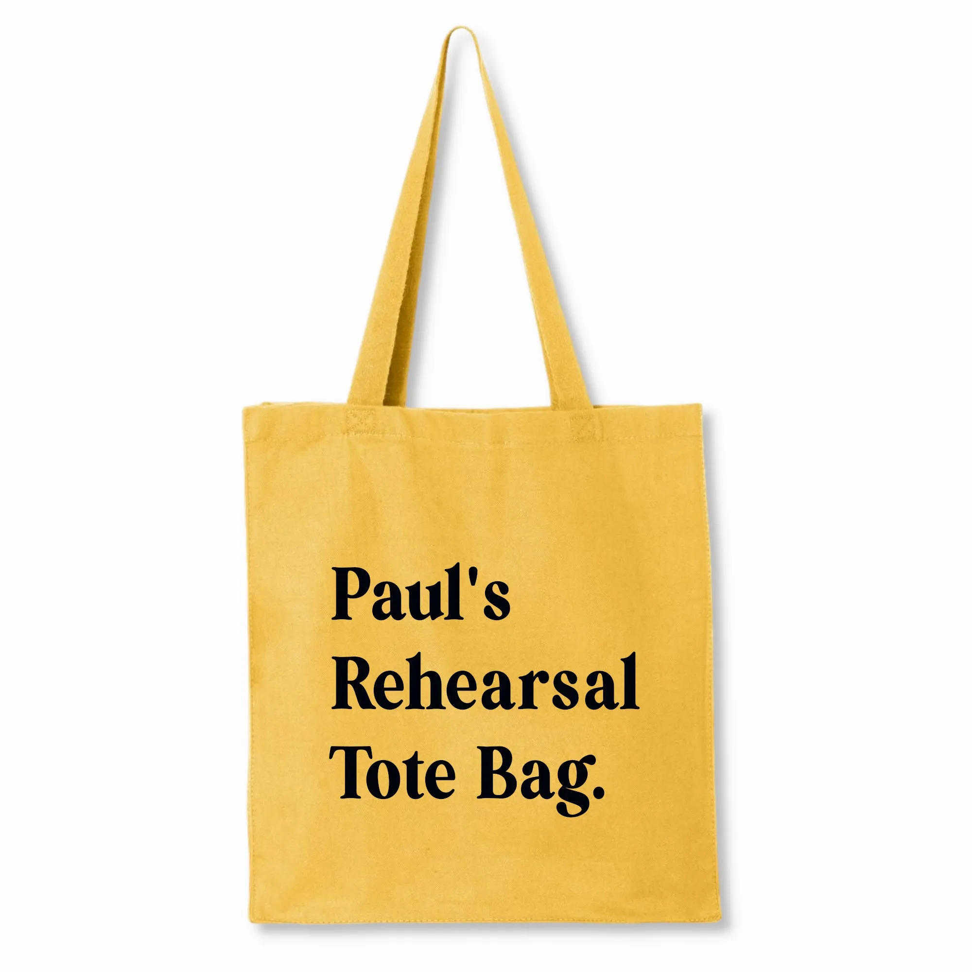 Personalized Rehearsal Tote Bag