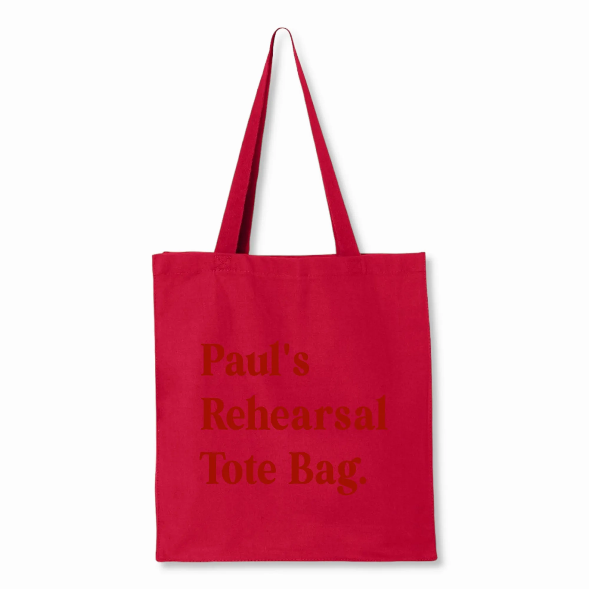 Personalized Rehearsal Tote Bag