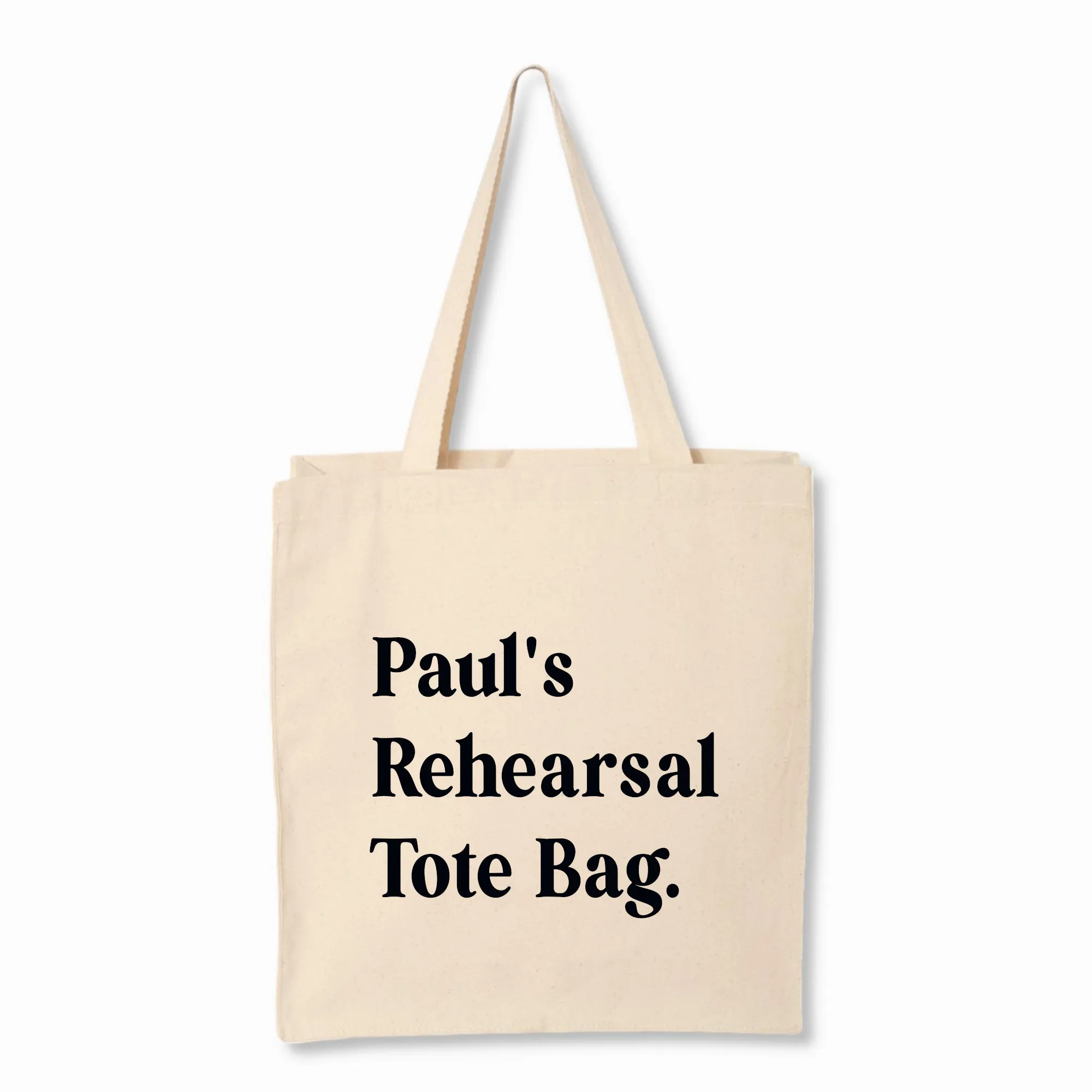 Personalized Rehearsal Tote Bag