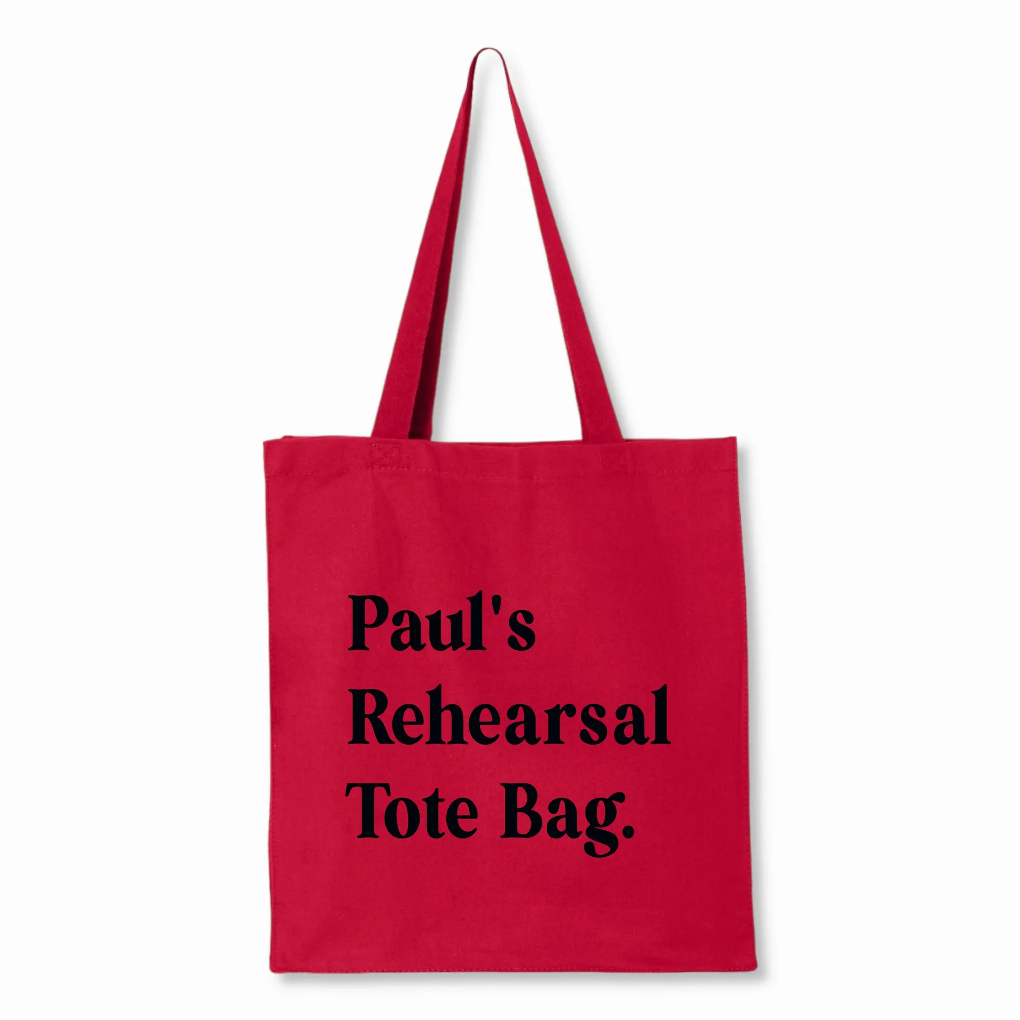 Personalized Rehearsal Tote Bag