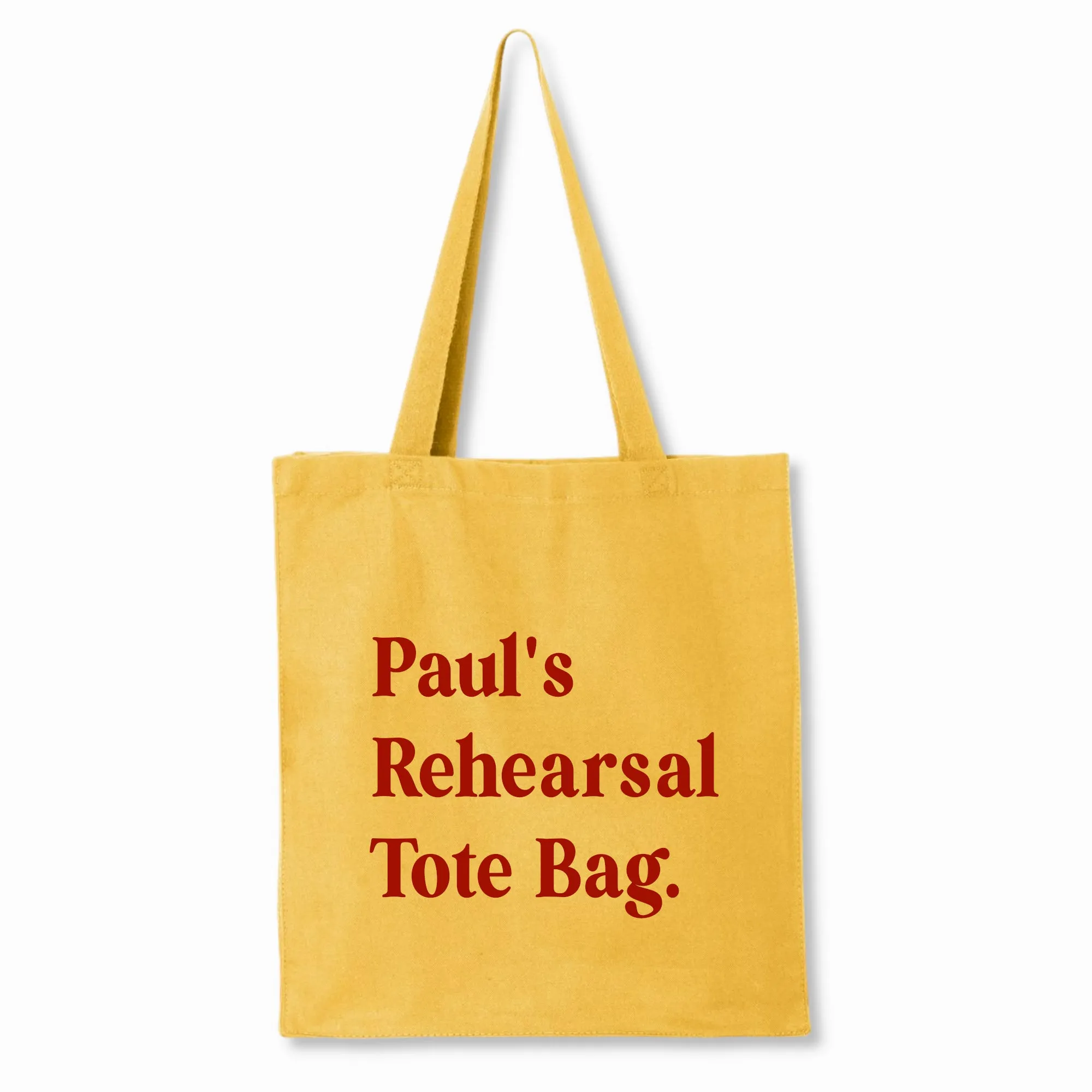 Personalized Rehearsal Tote Bag