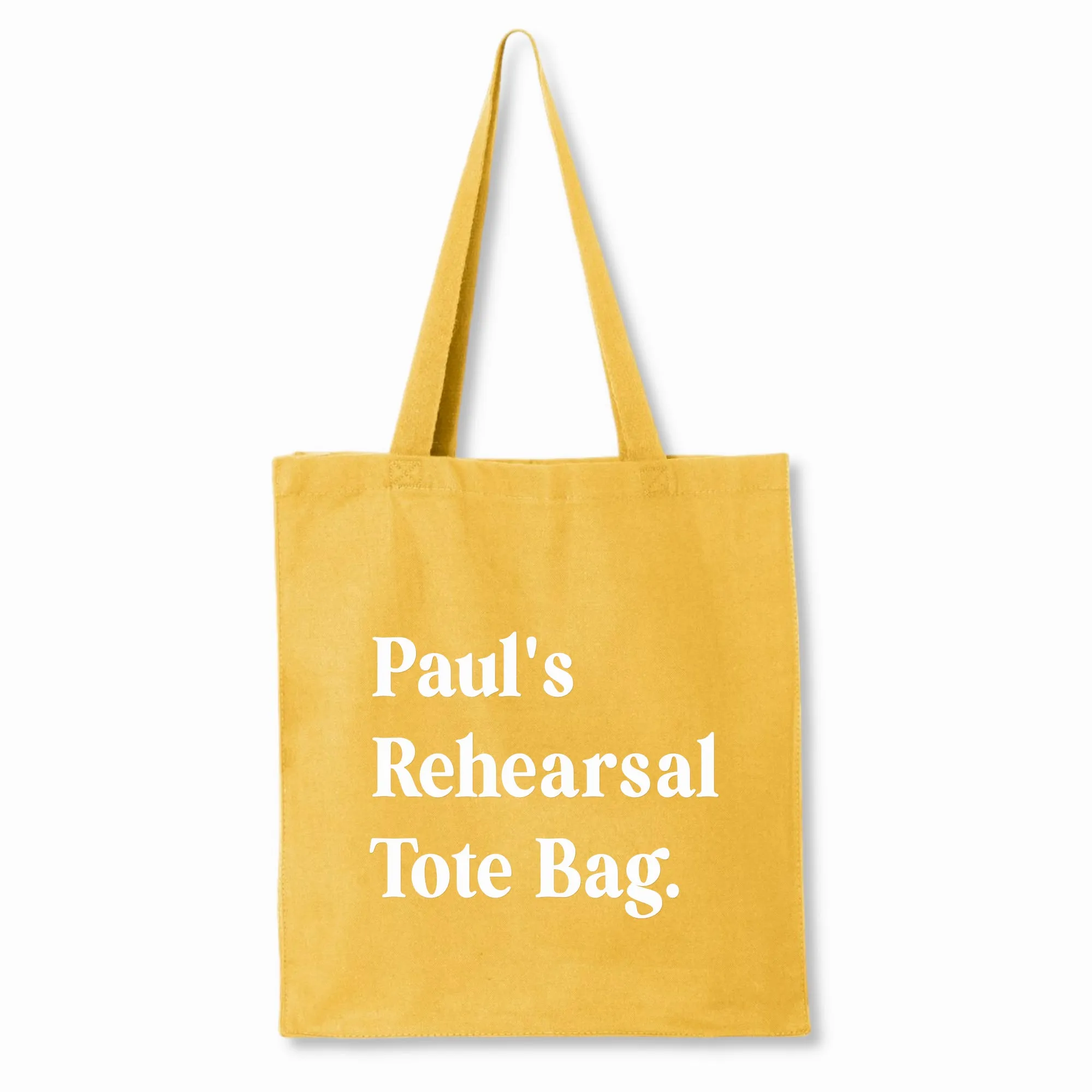 Personalized Rehearsal Tote Bag