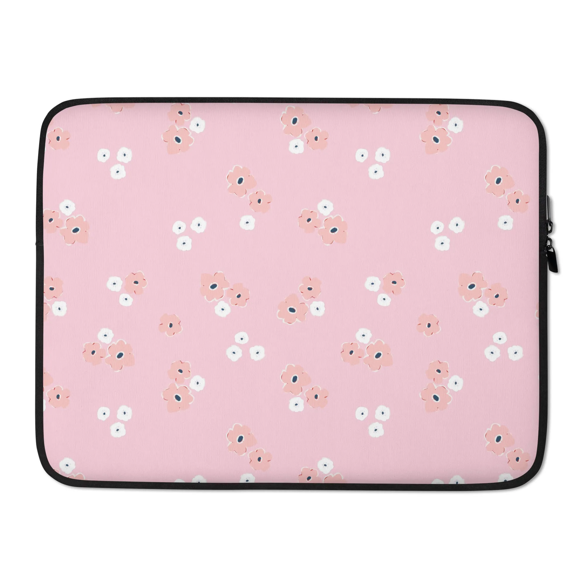 Pink Floral Laptop Sleeve