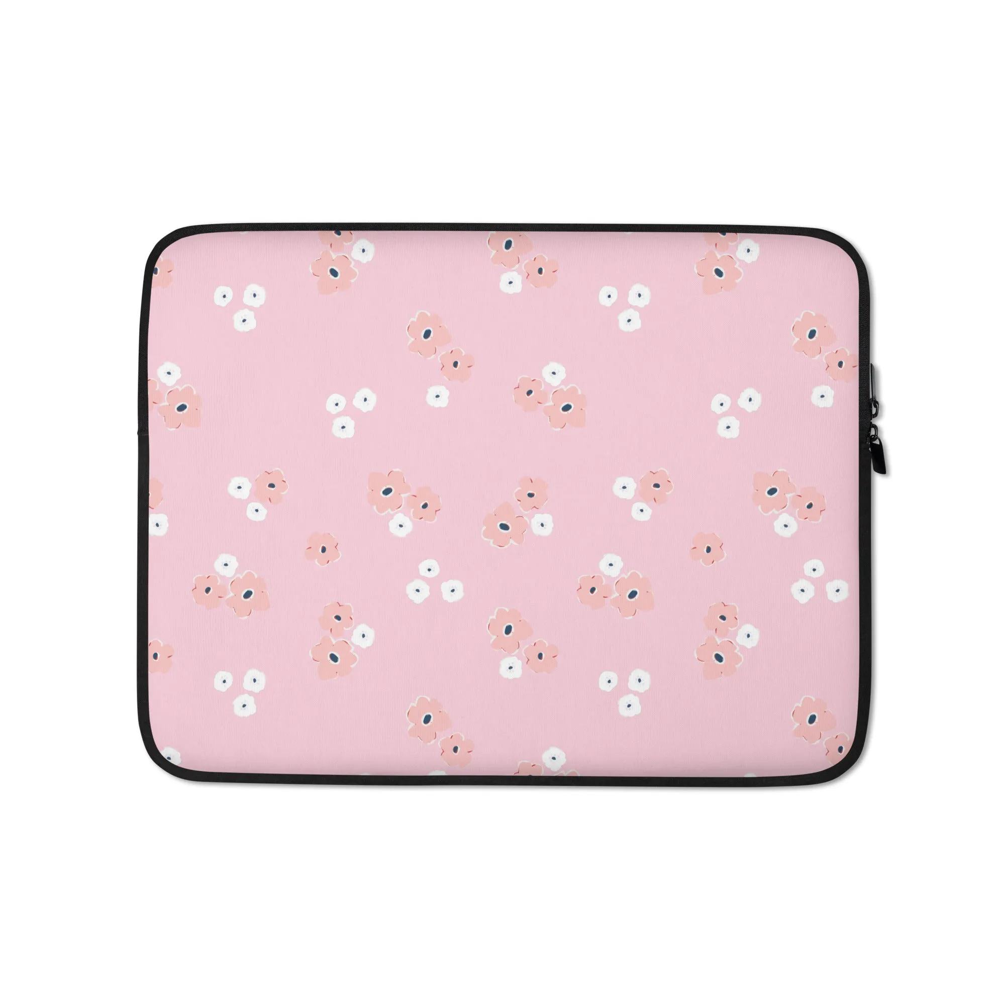Pink Floral Laptop Sleeve