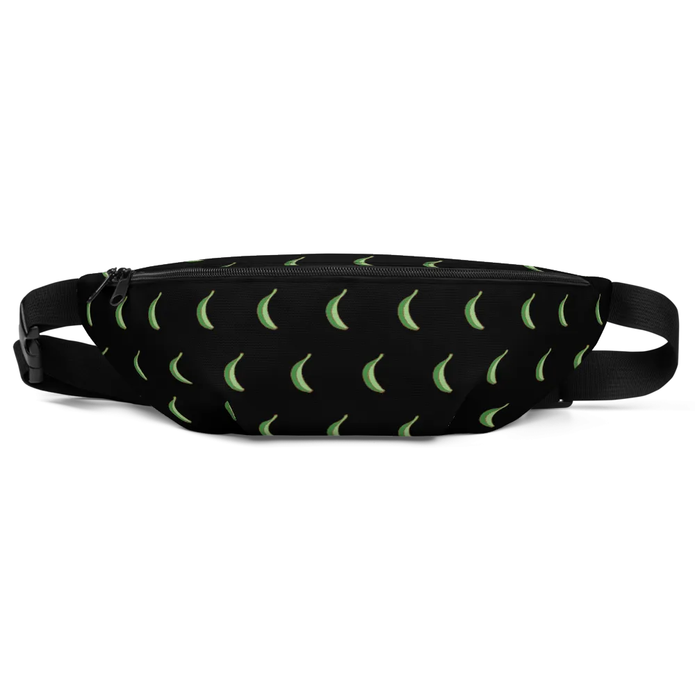 Platano All-Over Fanny Pack (Black)