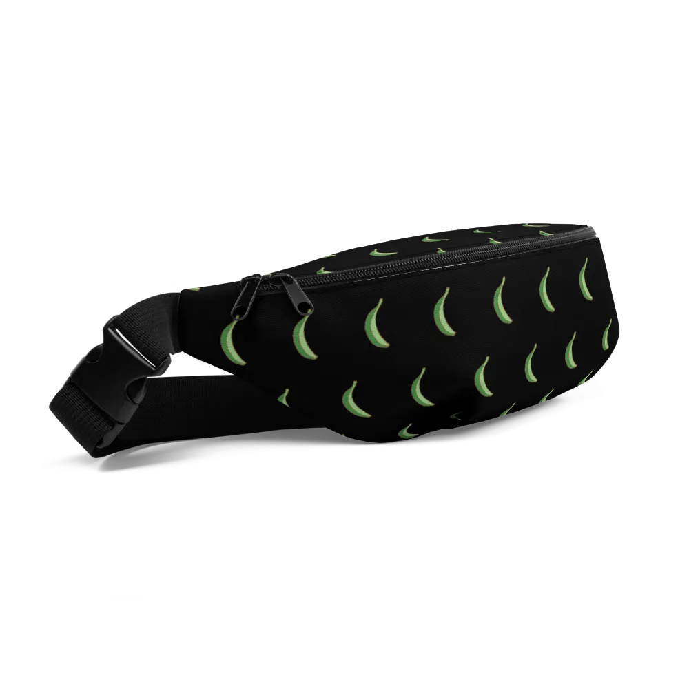 Platano All-Over Fanny Pack (Black)