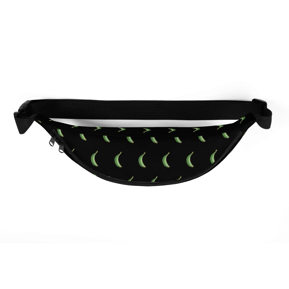 Platano All-Over Fanny Pack (Black)