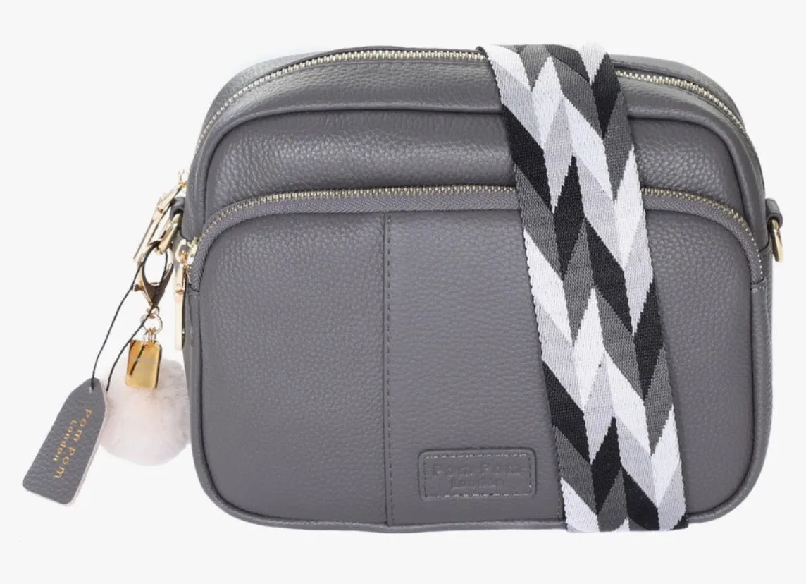 Pom Pom London Mayfair Plus Bag Charcoal