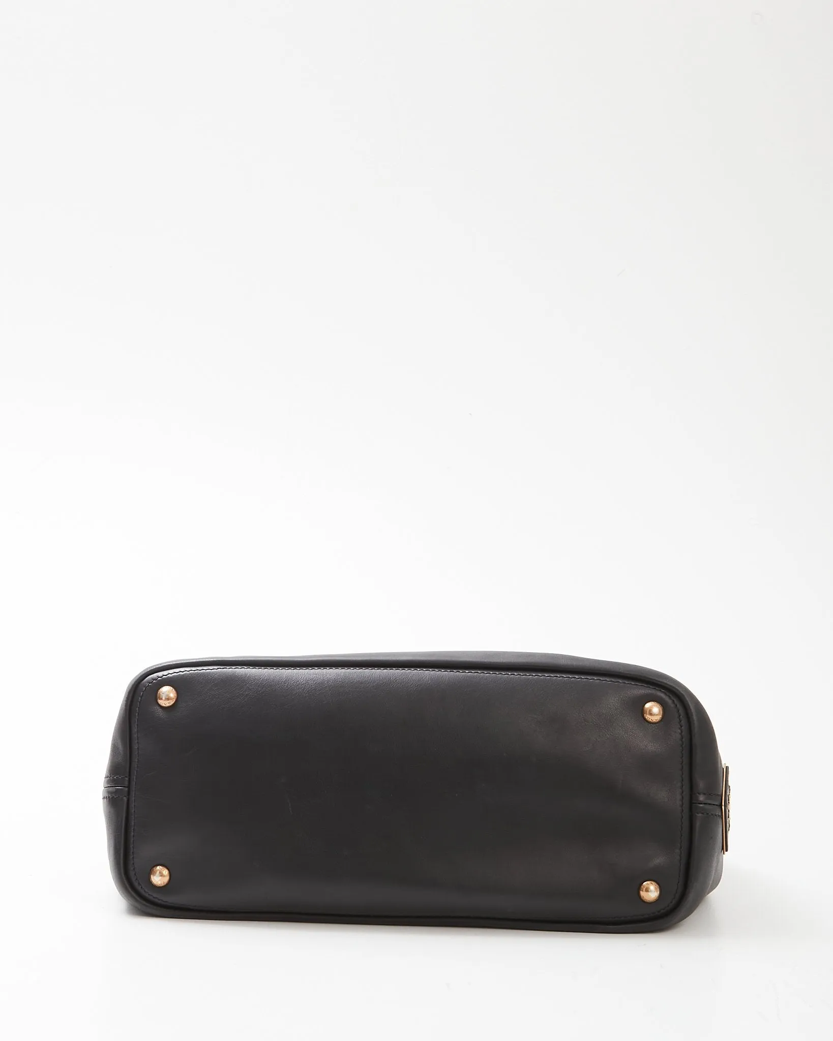 Prada Black Glace Calfskin Leather GHW Shoulder Bag