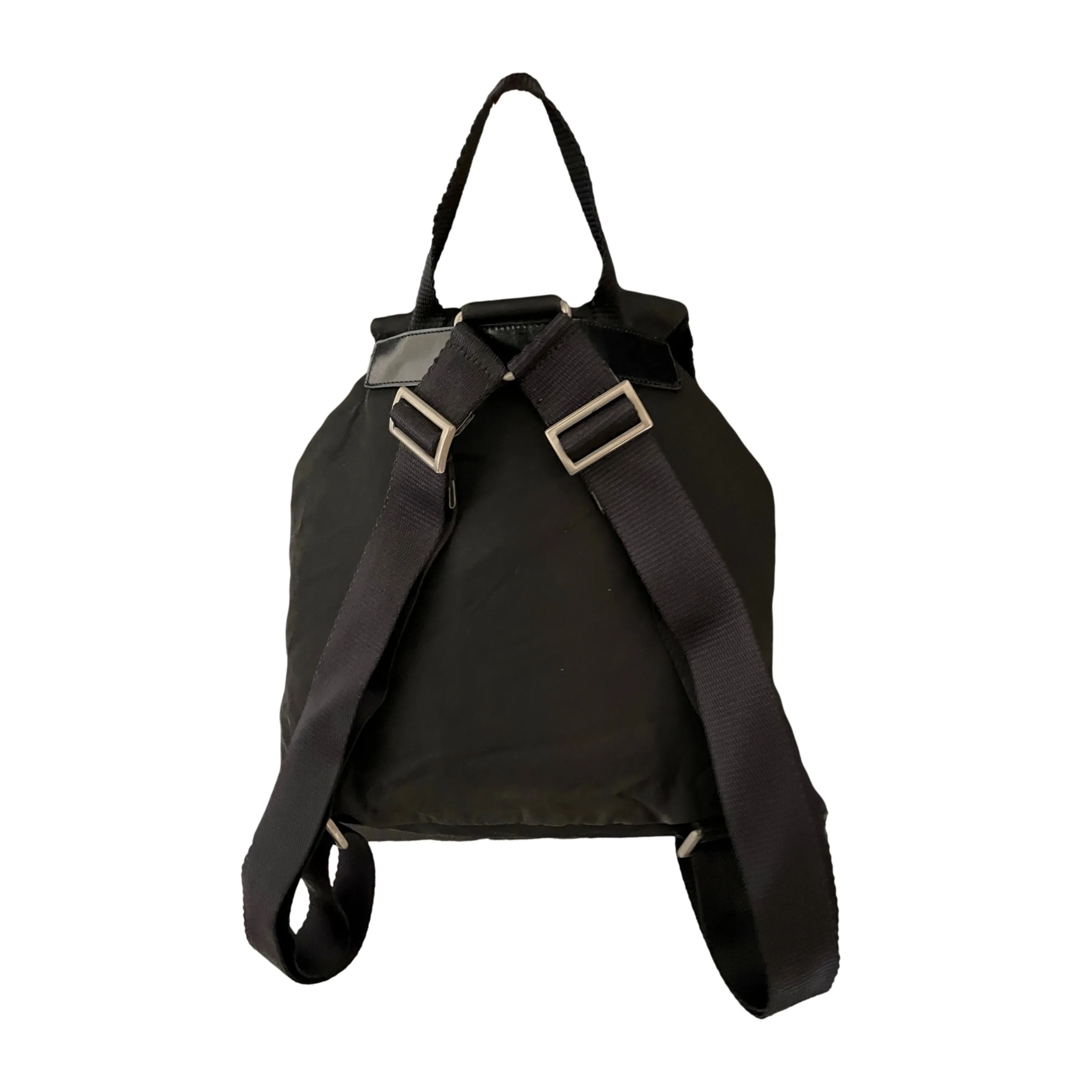 Prada Black Logo Backpack