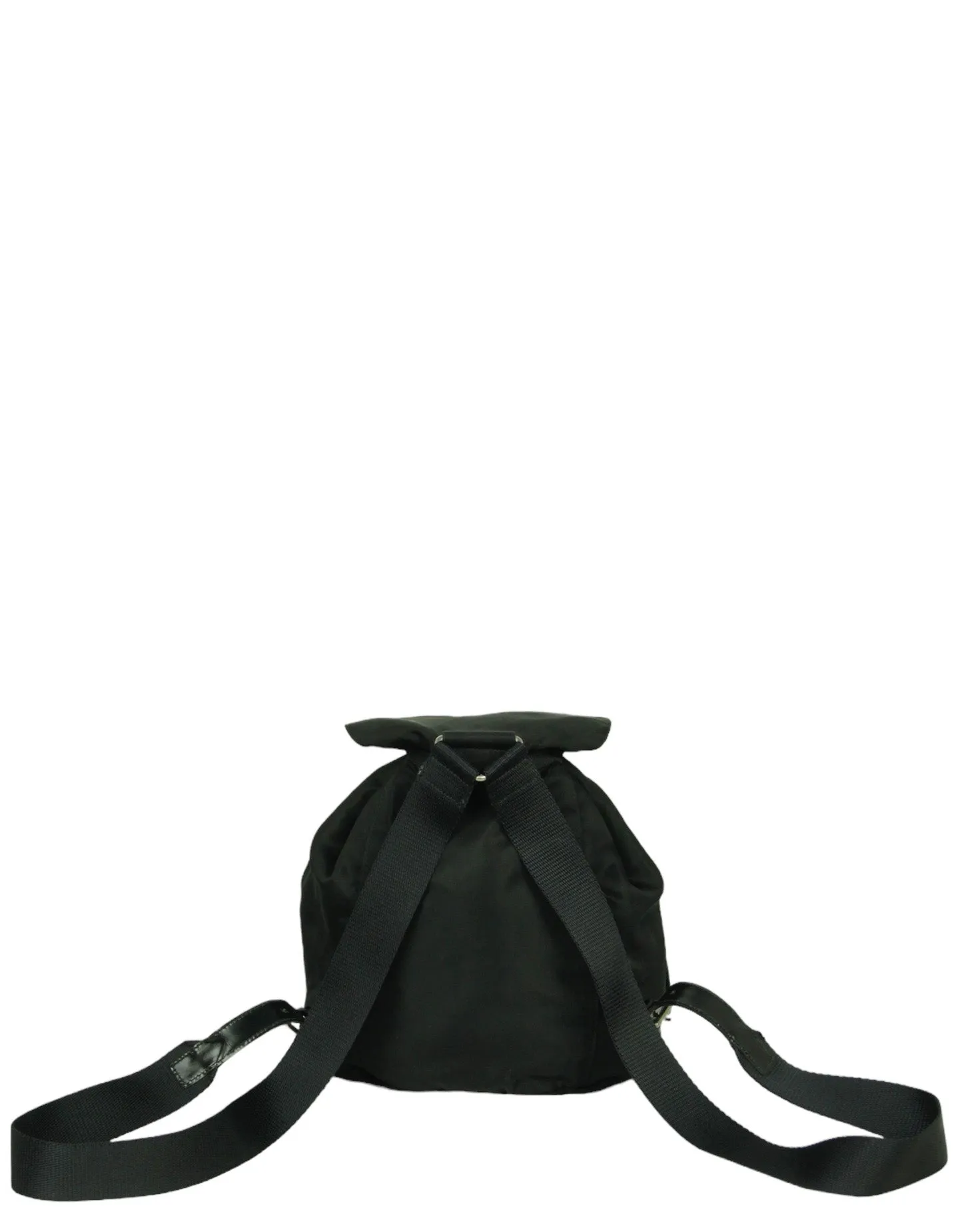 Prada Black Nylon Mini Backpack w/ Front Pocket